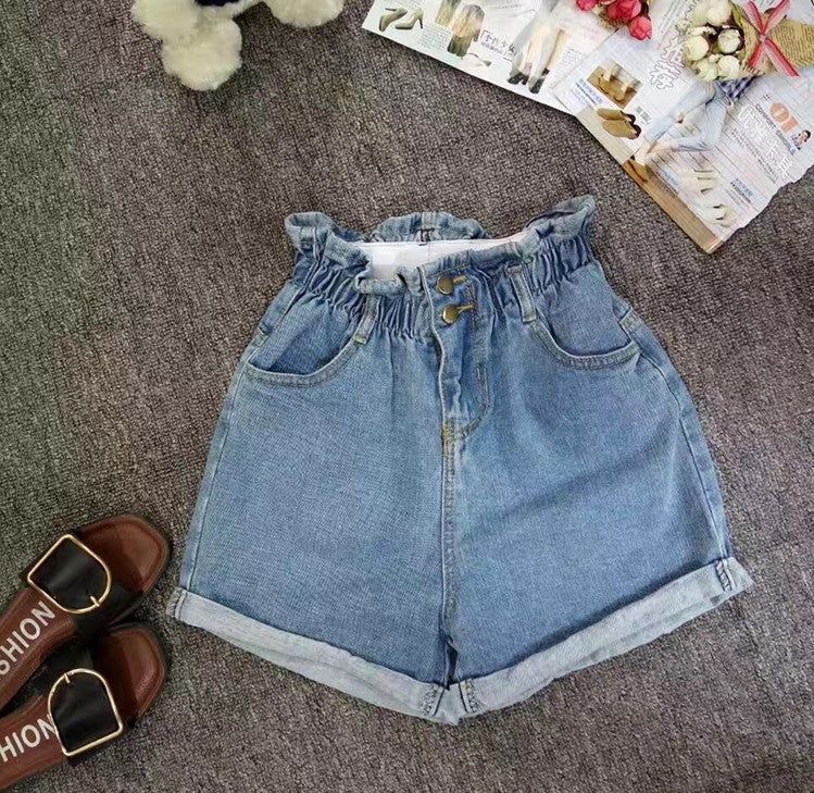 High-Waisted Denim Shorts for Women - Summer Style
