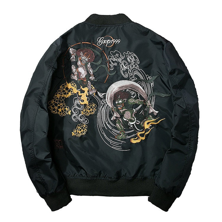 Embroidered Pilot Jacket and Baseball Jacket Combo