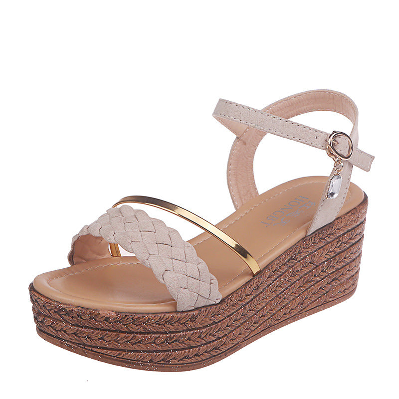 Wedge Heel Summer Sandals for Women - Casual & Non-Slip