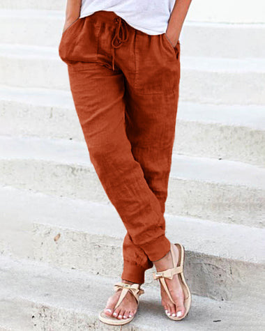 2023 Summer Urban Casual Cotton Pants for Women