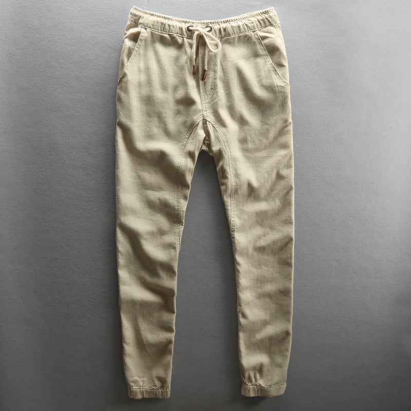 Men's Casual Linen Pants for Spring and Summer