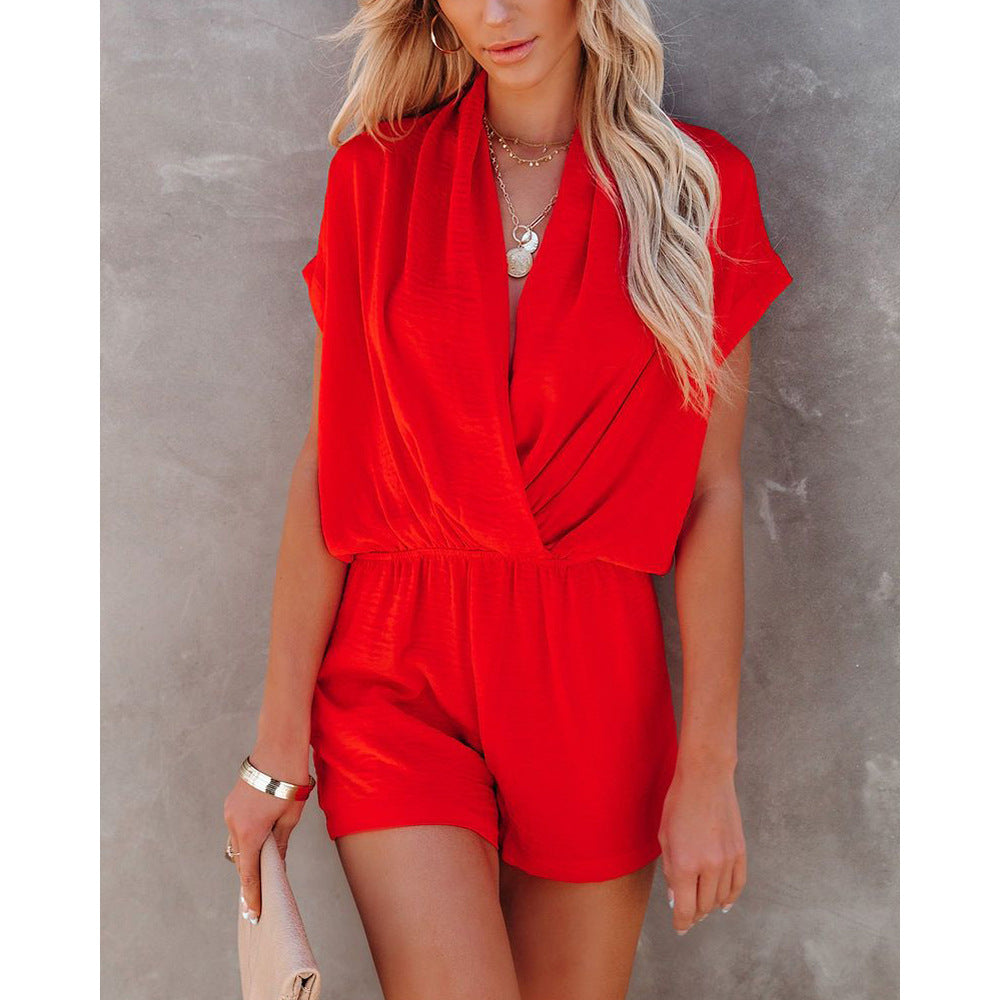 2022 Spring/Summer V-Neck Casual Jumpsuit for Women