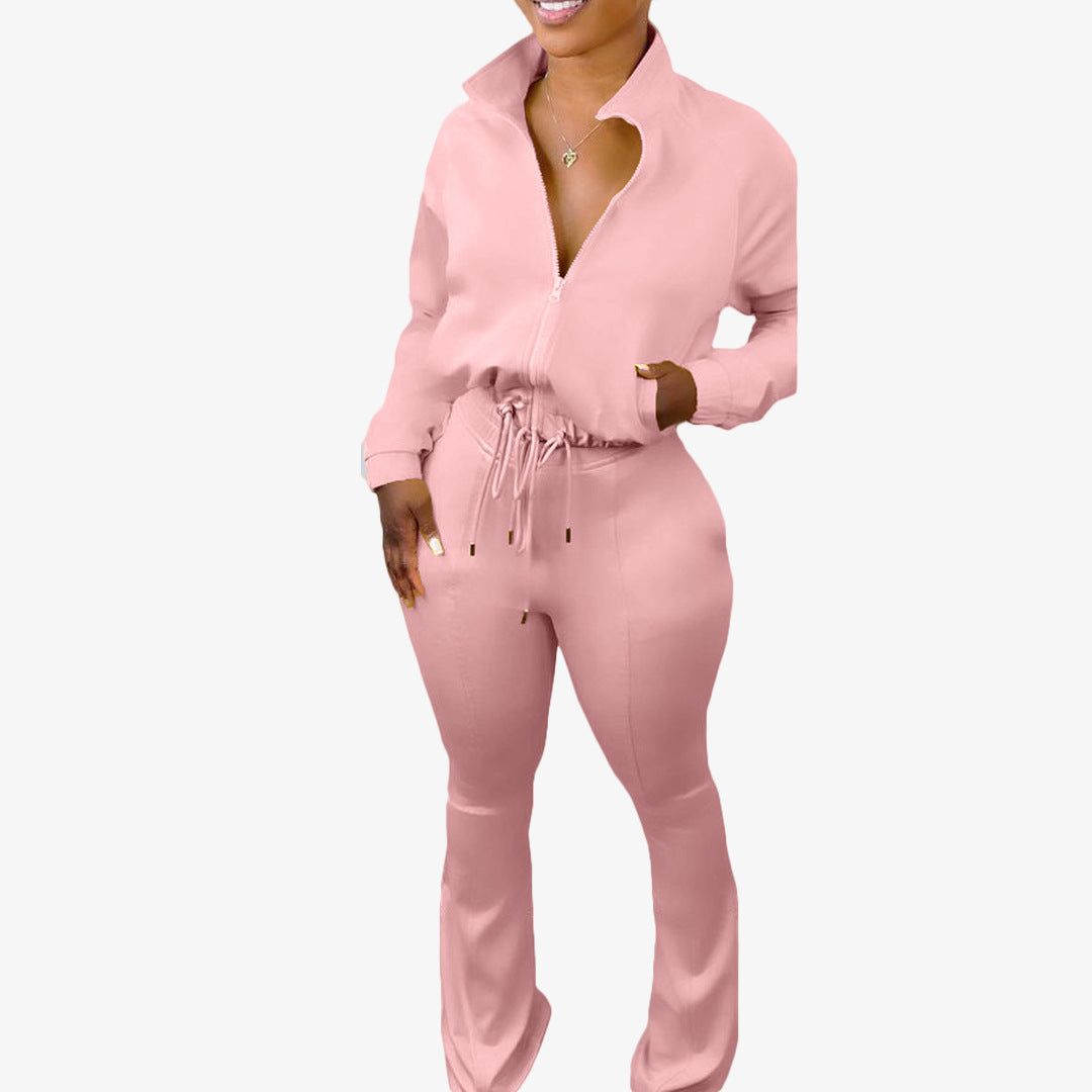 S80081 Women's Fashion Casual Two-Piece Sports Set