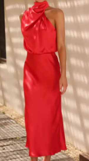 Evarisluxe Longue Silhouette Maxi Dress