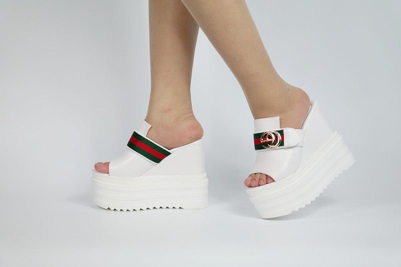 High Heels Thick Sole Wedge Shoes for Summer
