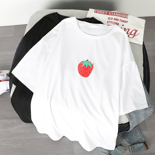 Cotton Short Sleeve T-Shirt for Women - Summer Fashion