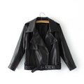 New Spring Autumn Short PU Leather Jacket (Motorcycle)