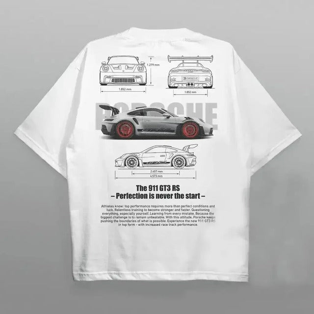 Summer New Car Letter Print T-Shirt for Men & Women