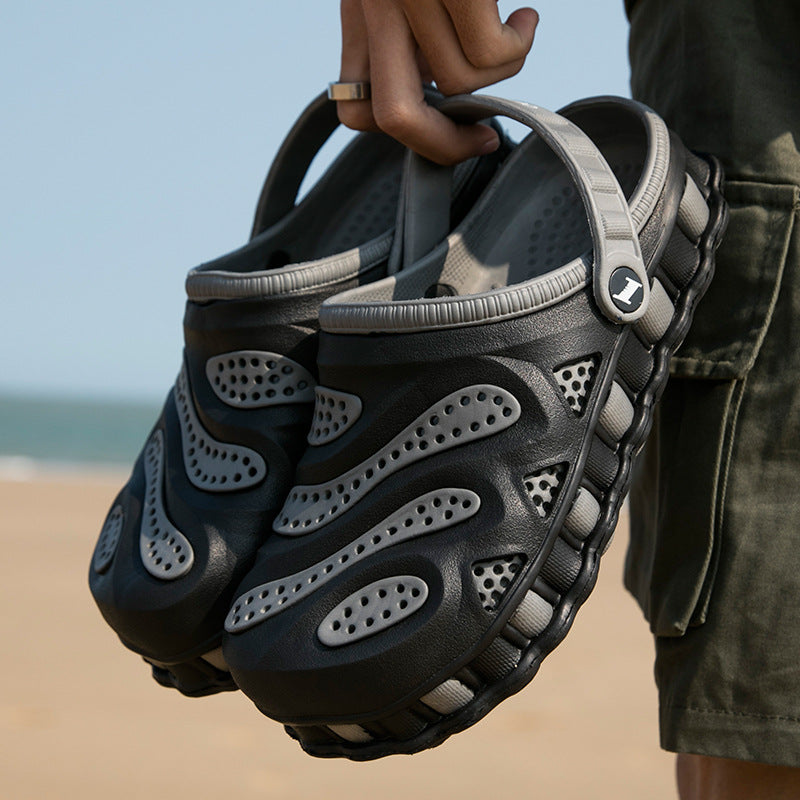 Men's Plus Size Summer Garden Hole Shoes