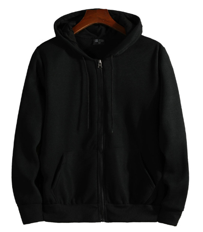 Cotton Hooded Zip Sweater Jacket