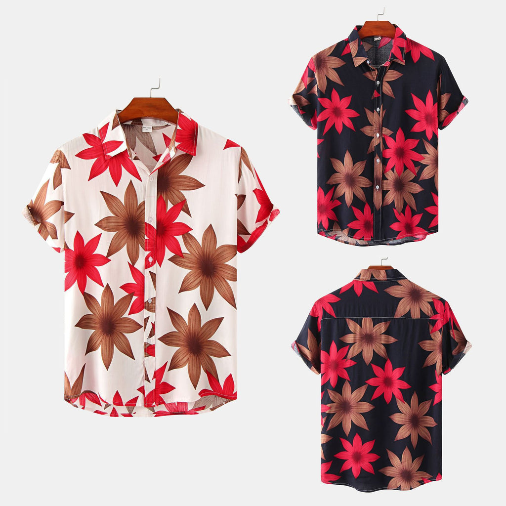 Men's Floral Short Sleeve Shirt - Summer 2023 Collection
