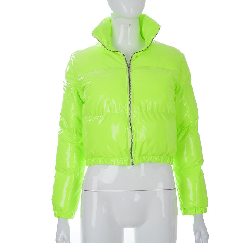 A20666T Women's Fall/Winter PU Leather Cardigan Jacket