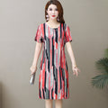 Chic Short Sleeve Cotton Dress for Summer Women