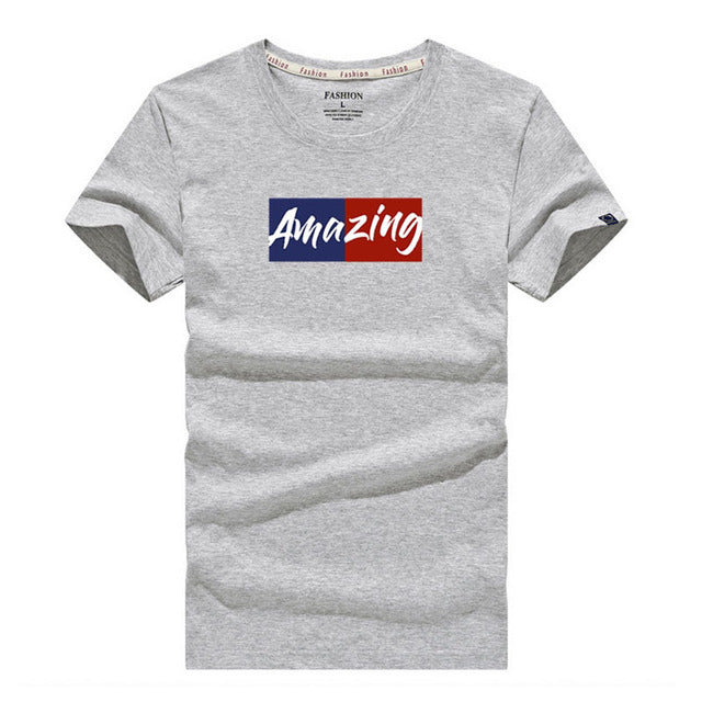 Men's Casual Solid Short Sleeve Cotton T-Shirt