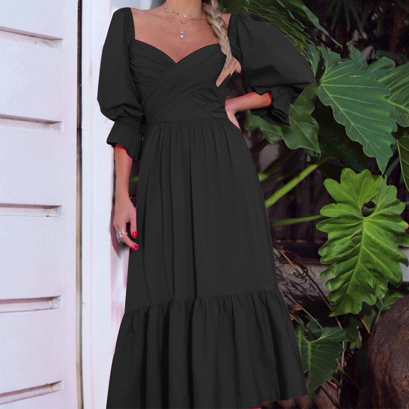 Evarisluxe Waist-Controlled Loose Long Dress