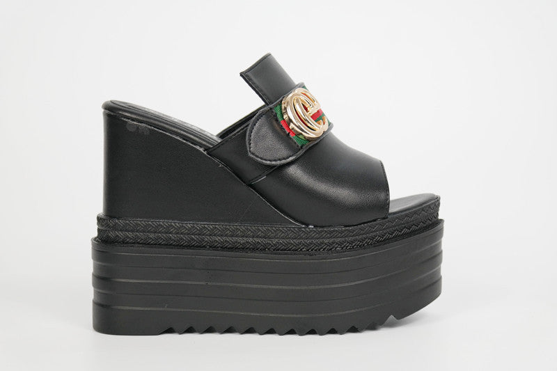 High Heels Thick Sole Wedge Shoes for Summer
