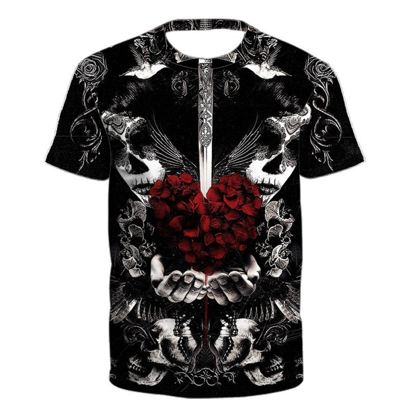 2023 Fashion 3D Printed Short Sleeve T-Shirt for Men