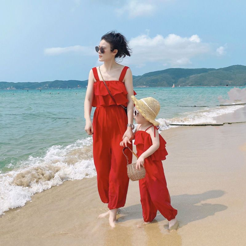 2018 New Style Mother-Daughter Pleated Dresses