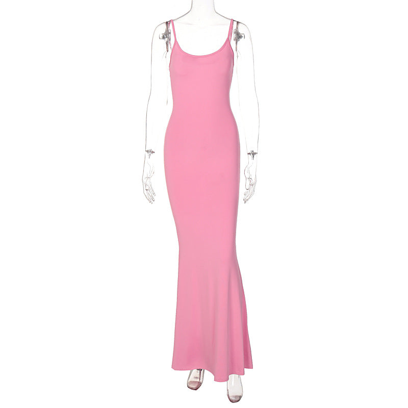 2024 Spring Women’s Sleeveless High-Waist Dress