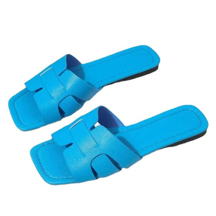 Summer Casual Woven Flat Beach Sandals for Women 36-43
