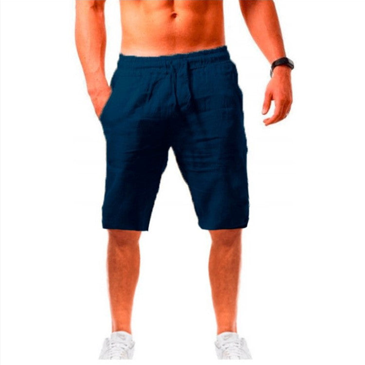 Men's Comfortable Breathable Cotton Linen Casual Shorts
