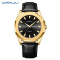 CRRJU Leather Watch 5015 for Men and Women