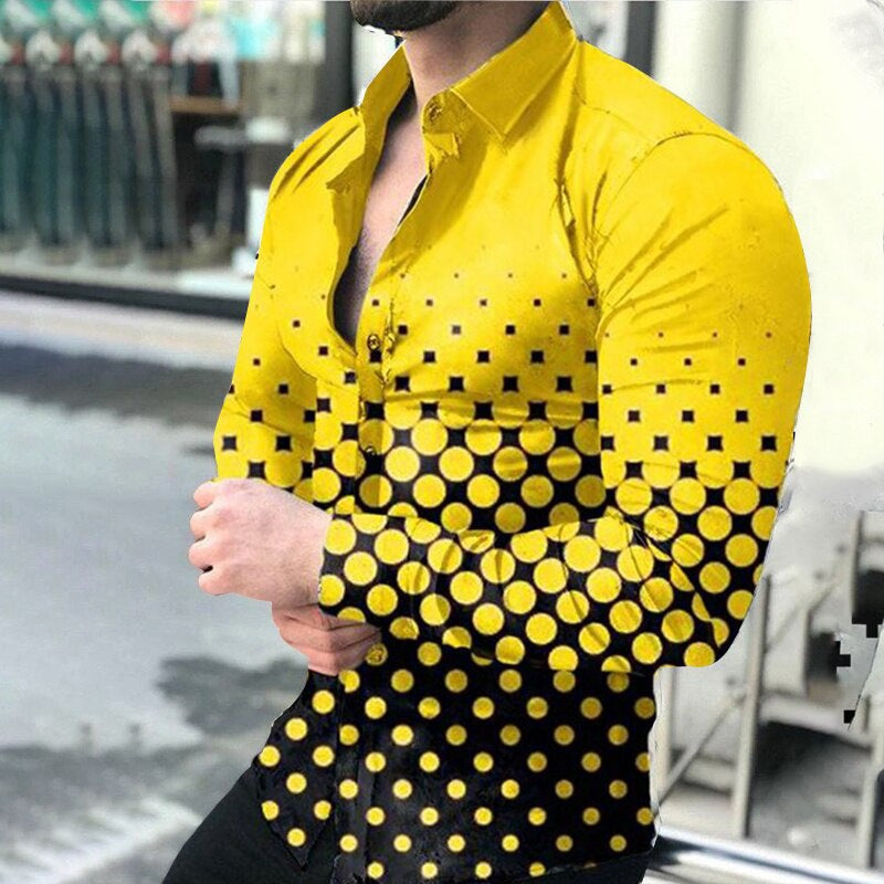 2021 Spring/Summer 3D Printed Men's Polo Shirt