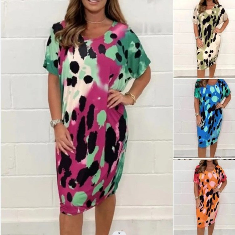 2023 Summer Plus Size Floral Casual Dress for Women