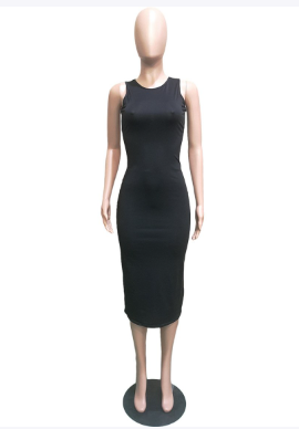 Evarisluxe Summer Patchwork Sleeveless Dress