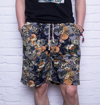 Men's Linen Beach Shorts - Casual Loose Fit