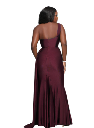 Evarisluxe High Waist Slit Gown