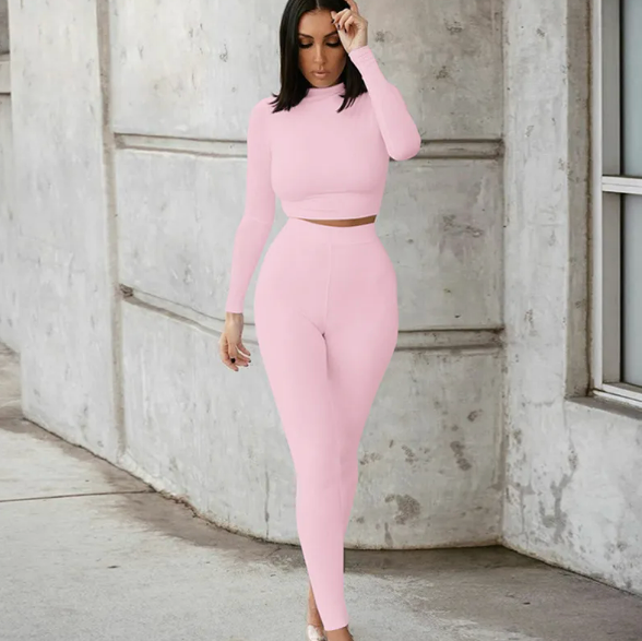 EvarisLuxe Solid Luxe Two-Piece Overall Set