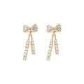 Evarisluxe Crystal Drop Tassel Earrings