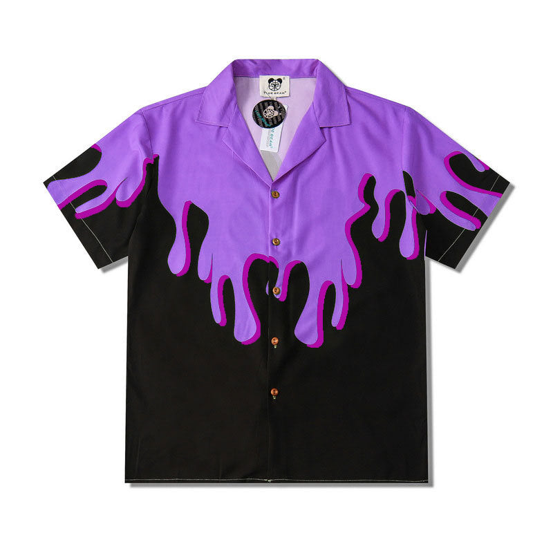 2020 Summer Colorful Leopard Print Couple Shirts