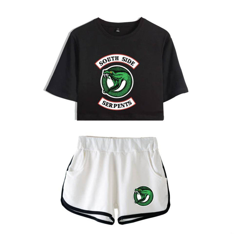 Riverdale Summer Women's Short Sleeve & Shorts Set