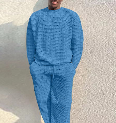 Men's Casual Loose Fit Two-Piece Summer Suit (One Set)