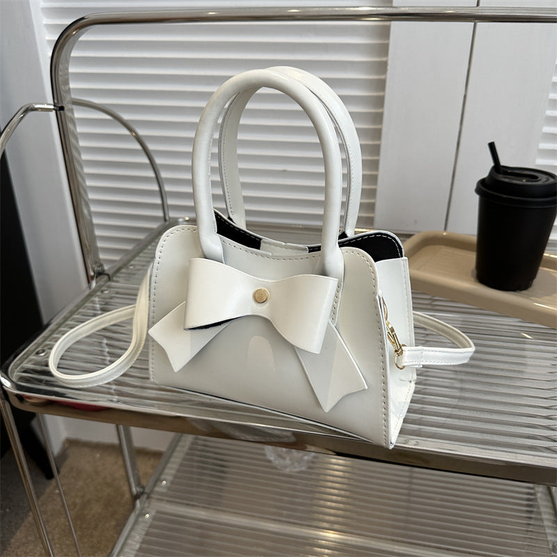 Summer New Ladies Solid Color Bowknot Messenger Bag