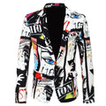 Trendy Printed Suit and Casual Jacket for Men