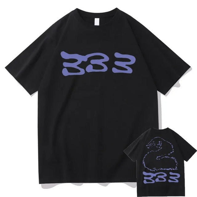 Bladee 333 Hip Hop Trend Cotton T-Shirt for Men & Women