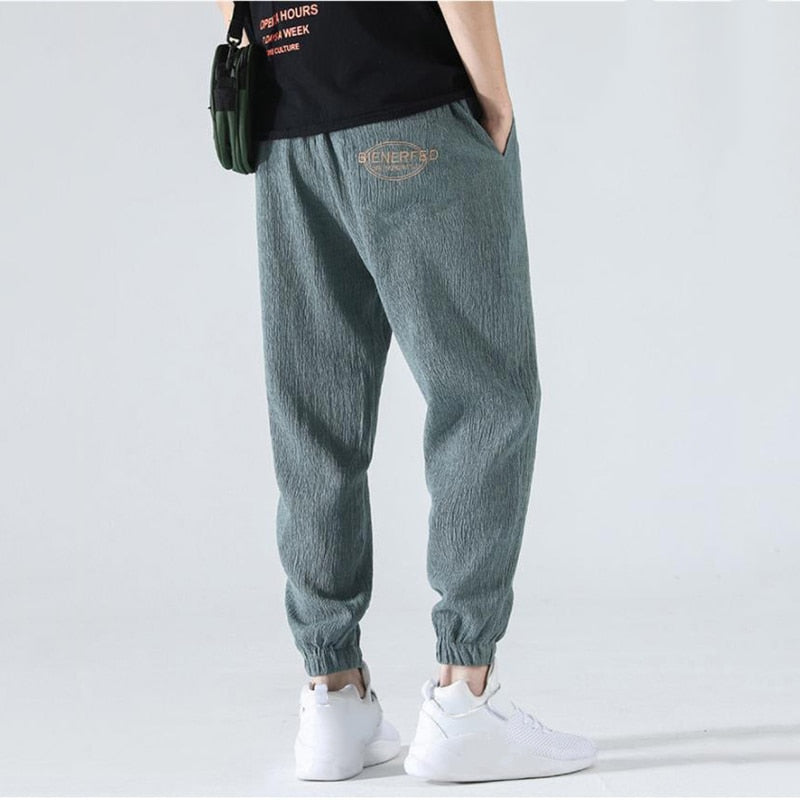 Trendy Summer Loose Nine-Point Sweatpants with Cuffs