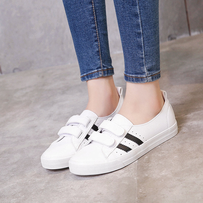Summer Breathable White Flats for Women, Casual Style