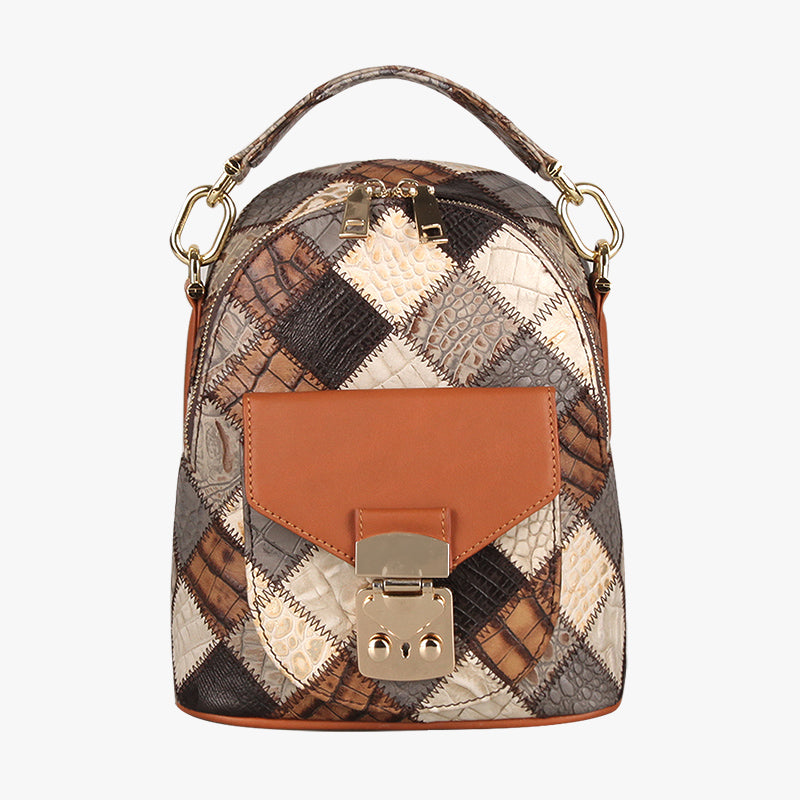 "Women's Leather Fashion Backpack for Summer Travel"