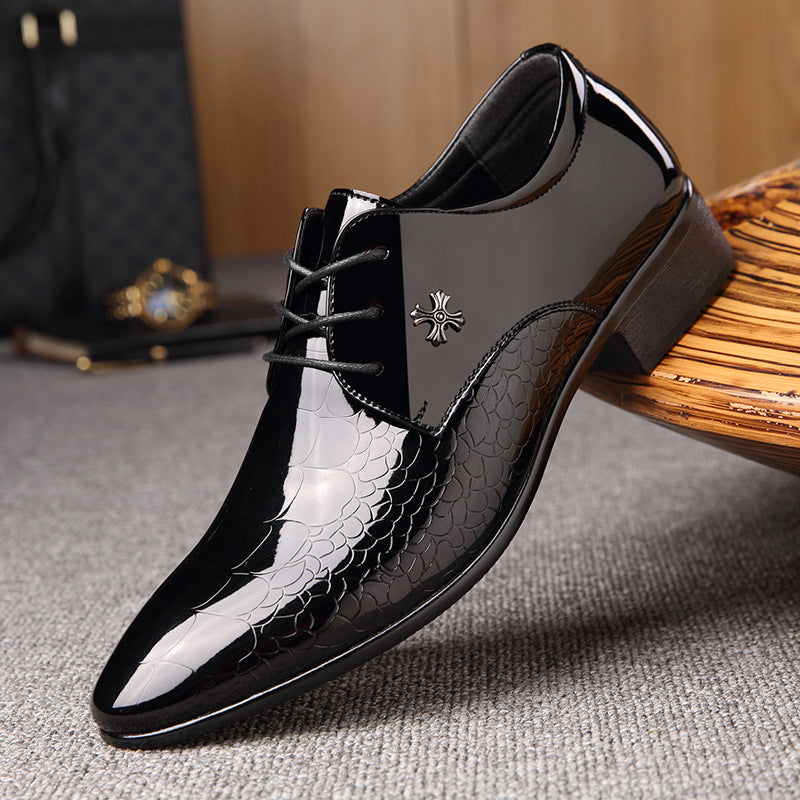 Evarisluxe Shiny Lace-Up Fashion Shoes