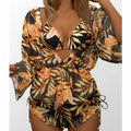 2024 High-Waisted Printed Swimsuit 3-Piece Set