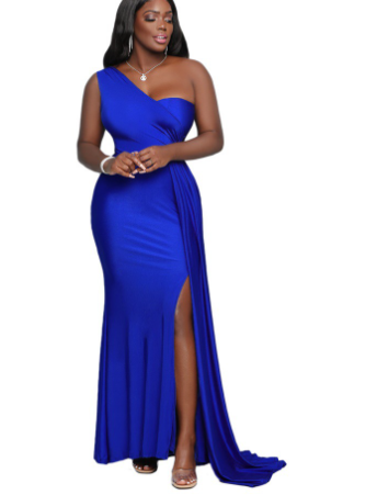 Evarisluxe High Waist Slit Gown
