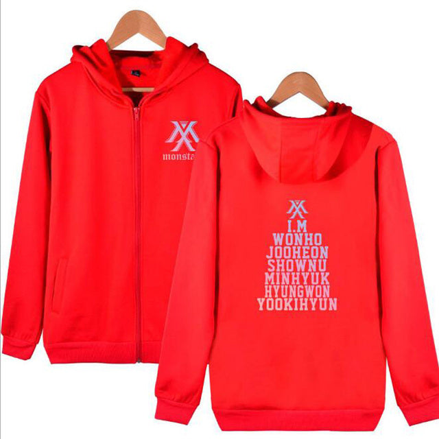 KPOP Monsta X Hoodie Jacket for Women (4XL)