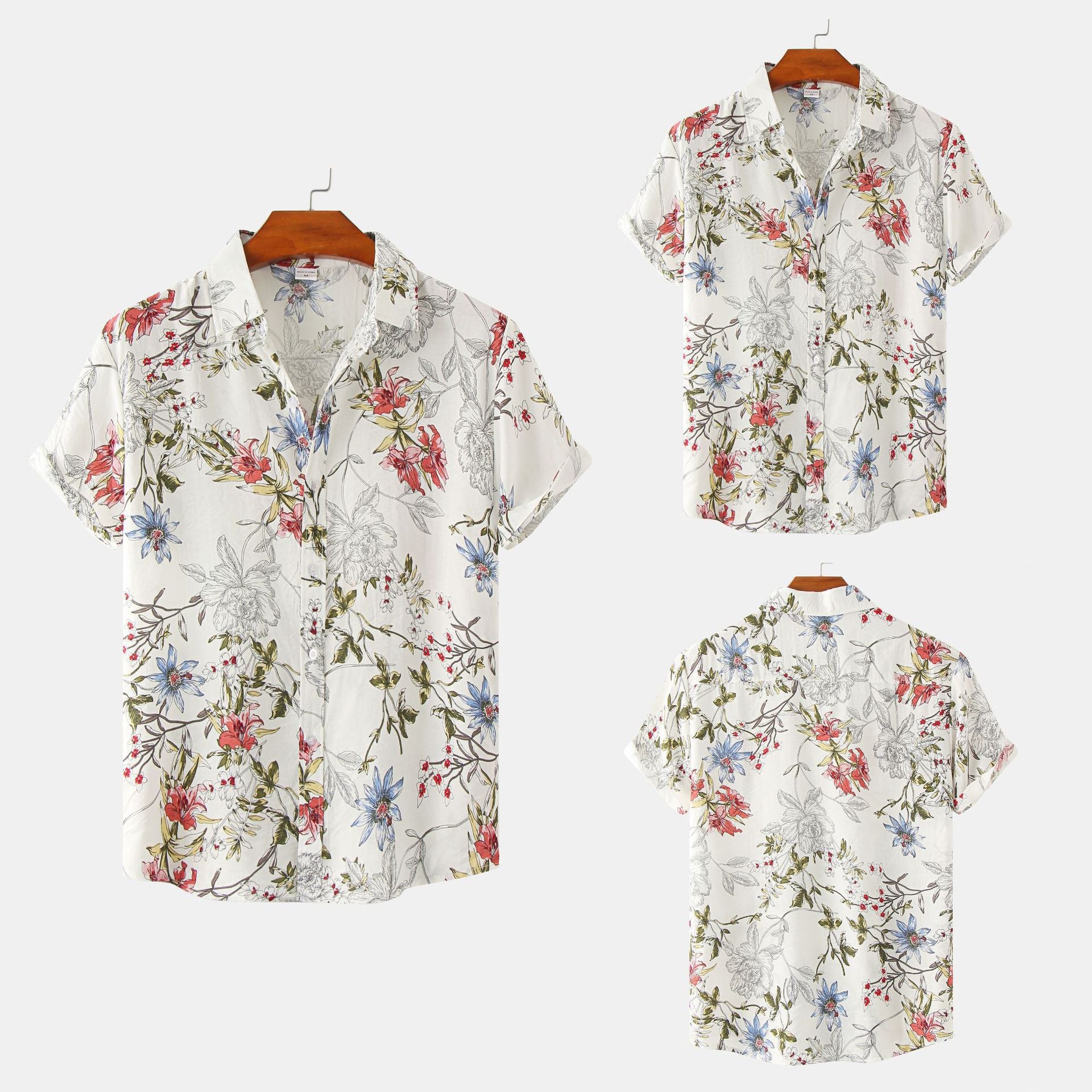 Men's Floral Short Sleeve Shirt - Summer 2023 Collection
