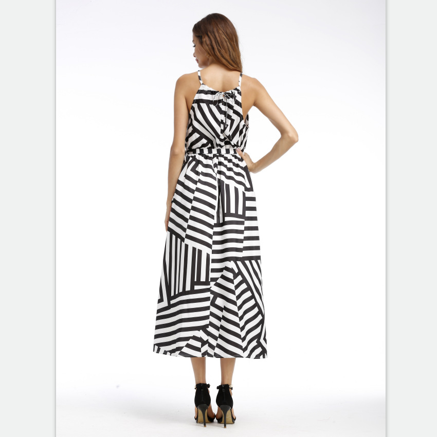 The Géométrique Strappy Maxi Dress | Evarisluxe