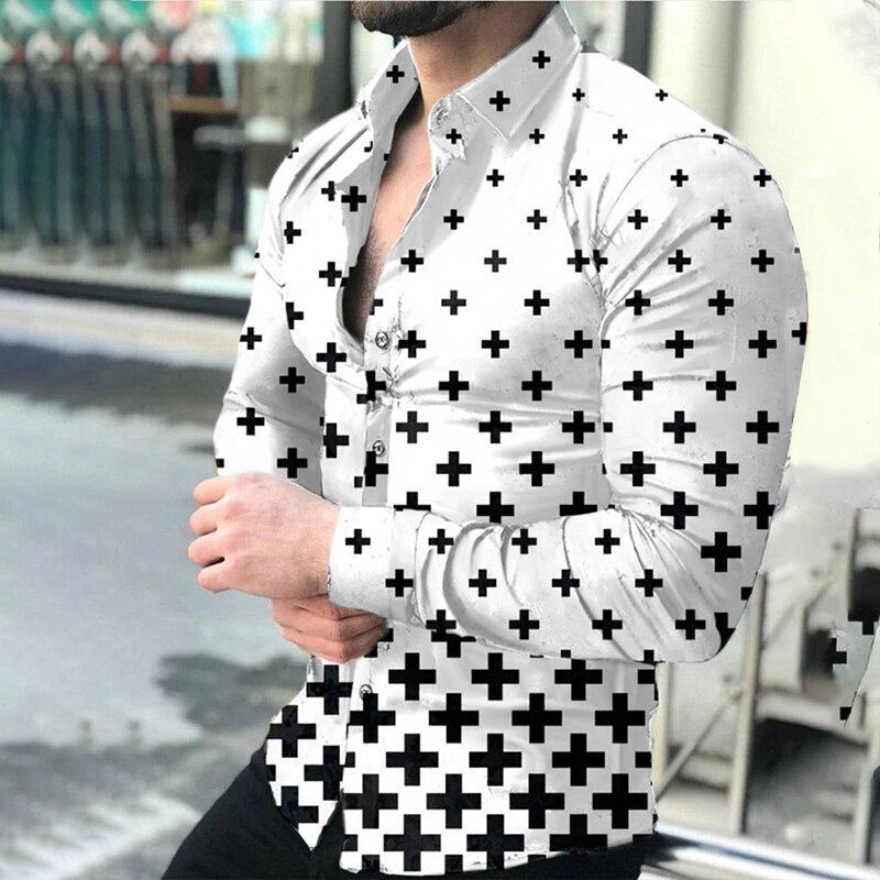 2021 Spring/Summer 3D Printed Men's Polo Shirt