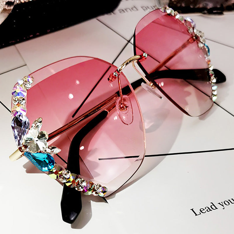 3D Diamond Sunglasses for Women - UV Protection